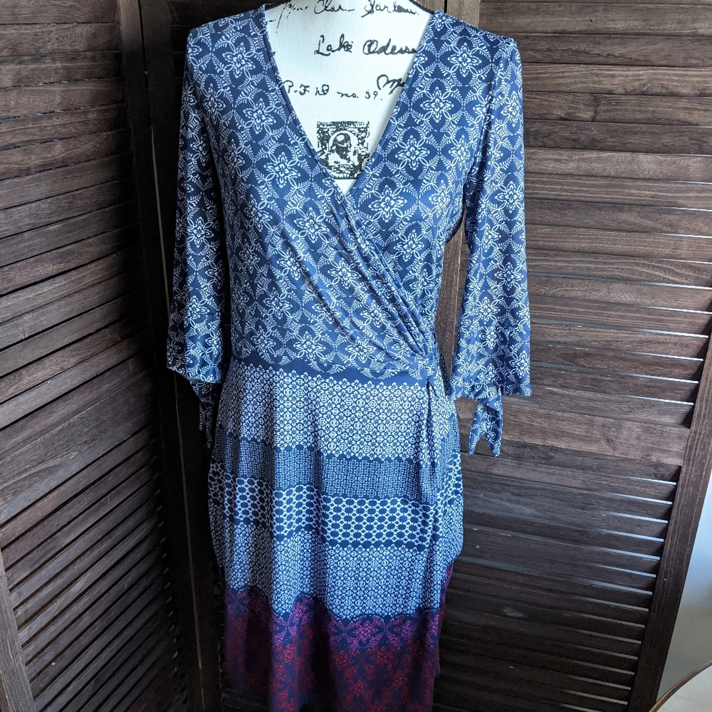 Uttam Boutique Faux Wrap Dress-2/4